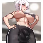 hentai futanari milf rule 34 Big Boobs MILF flash cock outdoor and cum