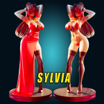 Konosuba Sylvia Futanari 3d Print Model 3D 3D-Cults
