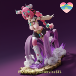 Futa Varesa from Genshin Impact STL File for 3D printingCults