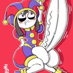 Futa Pomni sudden growth by HungyNs on Newgrounds