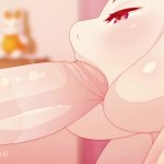 Busty furry milf toriel sucks dicks and then spreads for a huge fat cock