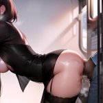 Public train sex bonanza