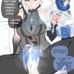 nsfwFuchsia comms closed on X: Furina and Arlecchino diplomatic meeting