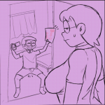 manilla nobi nobita nobi tamako doraemon animated highres 1boy 1girl 69 age difference camera cheating relationship double v drooling glasses hetero incest mature female mother and son on bed oral pants recording