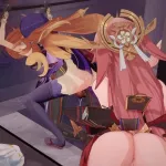 077 Mavuika x Raiden shogun Futa sex sound Genshin impact
