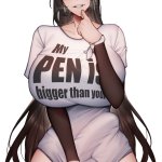 Unbeller on X: Her Pen IS bigger than yours.