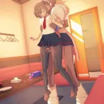 Futanari gyaru locker room breeding