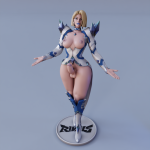 Futa Emma Frost from Marvel Rivals STL File for 3D printingCults