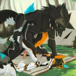 Furry Protogen Stickers