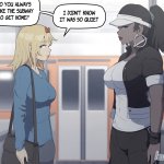Nessie and Valerie in the Subway Futa Comic by Lewdua