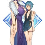 yelan and xingqiu genshin impact drawn by sulcate