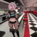 Male Voice Futa waitress gives you what you need
