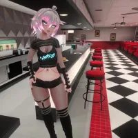 Male Voice Futa waitress gives you what you need