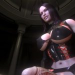 Citor3 SFM VR Porn Games Latex Futa Mistress neukt mannelijk anaal