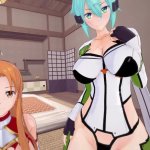 SAO: Futa Sinon Futa Asuna test your strength