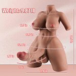 : Clarerupt Shemale Male Sex Doll for Women Trans FUTA Sex Toy for Men with Flexible Realistic Dildo Sex Doll Torso Masturbator with Tight Vaginal Lifelike Big Dildos : Health Household
