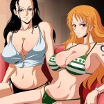 Nami and Robin Comic