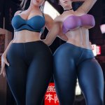 Porn comic Street Fighter. Chun Li and Mai Shiranui. PervertMuffinMajima Sex comic selection of 3D