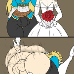Futa Princess Zelda shows Link exactly what had her so distracted during their vows The Legend of Zelda: Breathe of the Wild Steemit