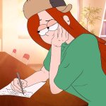 He writes a frank explanatory note at school ! Gravity Falls Hentai Wendy! 2d Porn cartoon