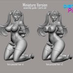 FUTA Vampire Twins Shibari NSFW version with Miniatures COMBO PACK 3D File for Cults