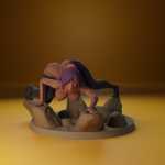 Futa YORUICHI SHIHOUIN FROM BLEACH STL File for 3D printingCults