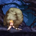 Hot and curvy hentai girl dominated by a monster and fucked hardcore