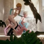 Disney Futanari Threesome