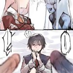 Angel Zero Two and Zero One x Hiro futa nhentai