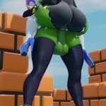 Mario series Piranha Plant Futa On Female 3d
