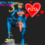 FUTA Samus Aran NSFW miniature 100mm keychain COMBO PACK 3D File for Cults