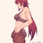 bellowowo eden honkai impact elysia honkai impact raiden mei raiden mei herrscher of thunder honkai series honkai impact 3rd commentary corrupted twitter file english commentary highres 1futa 2girls ? abs ahoge bare