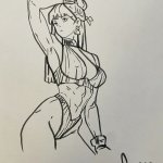 Original Art Hentai 8x11 Marker Drawing On Paper Nude Anime
