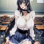 Classroom Teacher Morino Yuuko Tentacle and witches AI Art