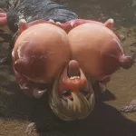 Sucked down Vore