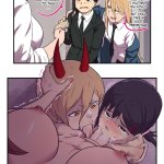 power and higashiyama kobeni chainsaw man drawn by ukayamasaru