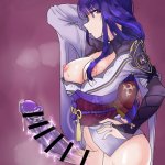 genshin impact raiden shogun konbini tenshi 1futa alternate version at source