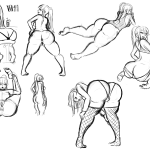 Butt sketches by KakoTheCruiser