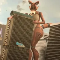 Giantess futa humping building