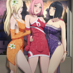 Yamanaka Ino Haruno Sakura and Hyuuga Hinata