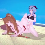 Futa Raphtali x Futa Ganyu on beach