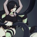 Busty gothic girl gets fucked by tentacle monster impregnates her SpicyBardo animation