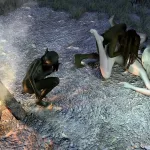 Goblins Take Turns Fucking a Slutty Elf in the Forest: Group Sex Group Sex Porn