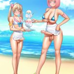 Futa maids at the beach