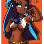 nessa pokemon and 1 more drawn by iseenudepeople