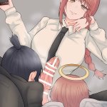 makima hayakawa aki and angel devil chainsaw man drawn by yuyumaruaikichi