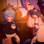 Genshin Impact 3D hentai Compilation