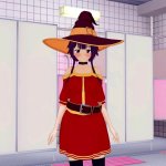 Konosuba Megumin Deepthroats and Gets Herself Wet 3D Hentai