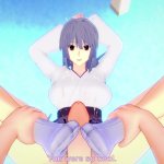 Miya from Sekirei Gives You A Footjob Hentai POV