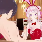 Tanaka Hime Bunny Girl and I have intense sex in the casino.